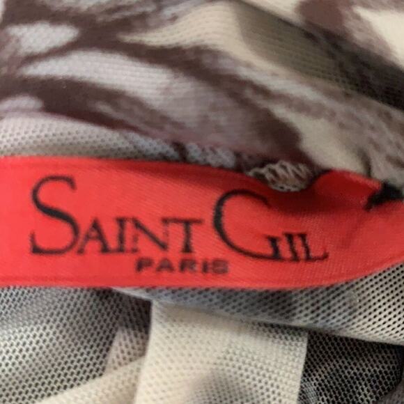 NWT SAINT GIL PARIS EMBELLISHED SHEER DRESS ‎ S - Picture 10 of 10